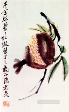 Crisantemo y níspero Qi Baishi 1 China tradicional Pinturas al óleo